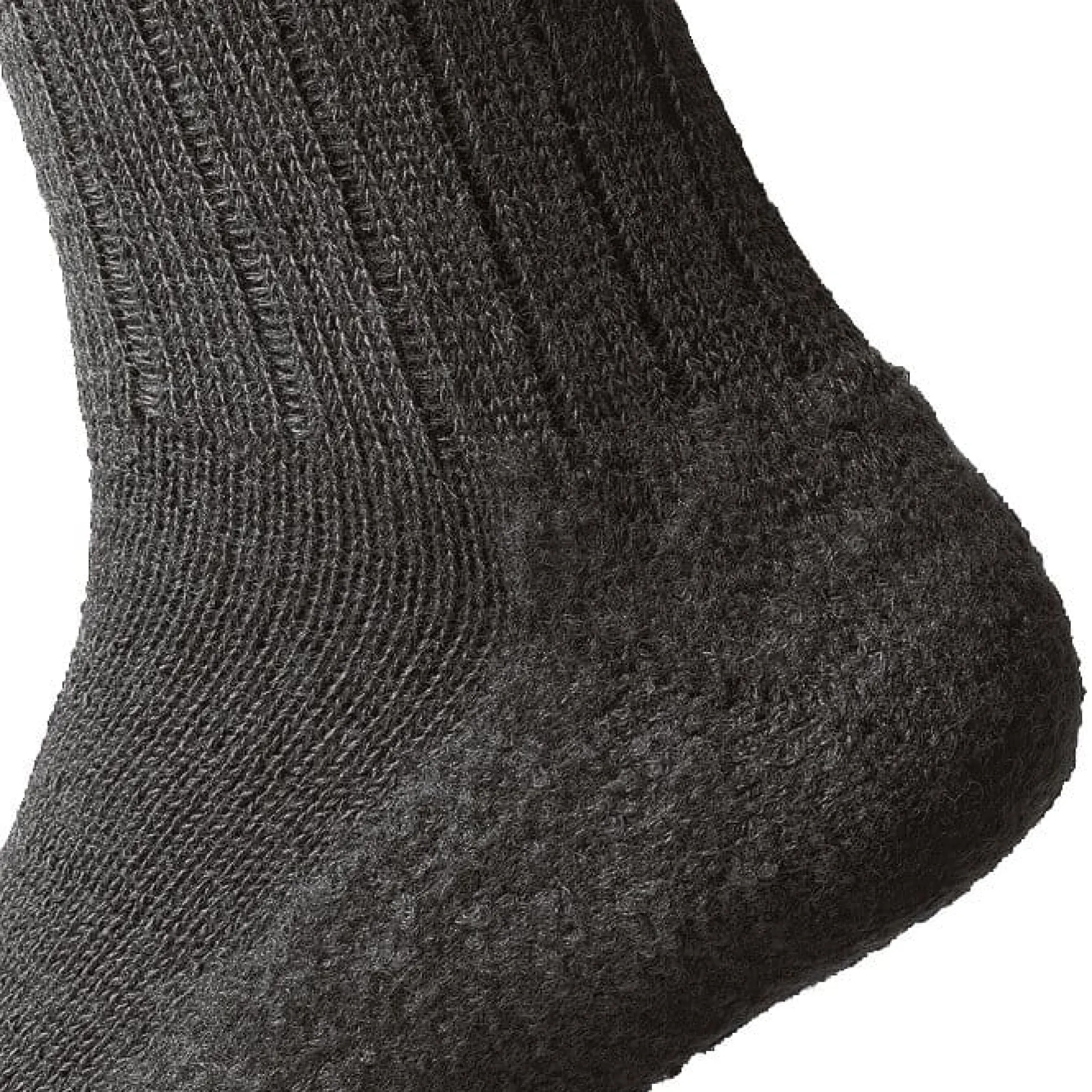 Strümpfe & Socken|Socken * Hirsch Natur Wollsocke mit Walkfilzsohle Anthrazit