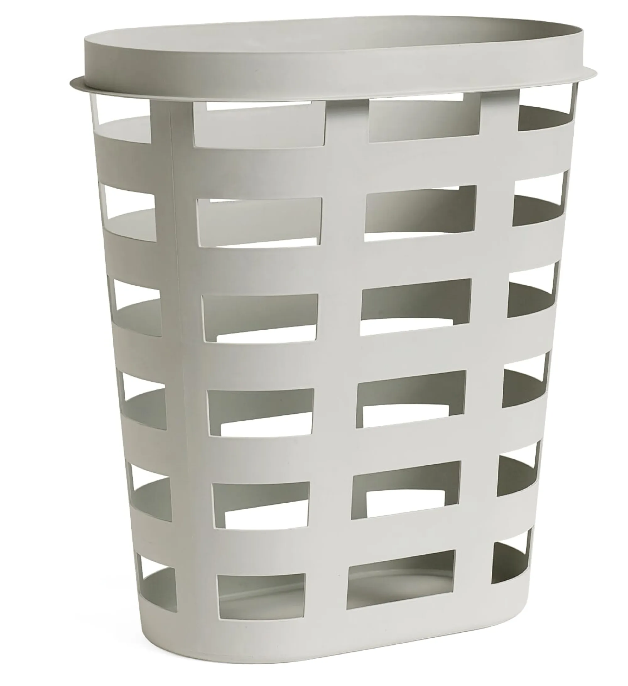 Wäschepflege|Badaccessoires * HAY Wäschekorb Laundry Basket, groß Hellgrau