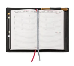 Zeitplaner & Kalender|Notizbücher * X47 Organisationssystem A6 Schwarz
