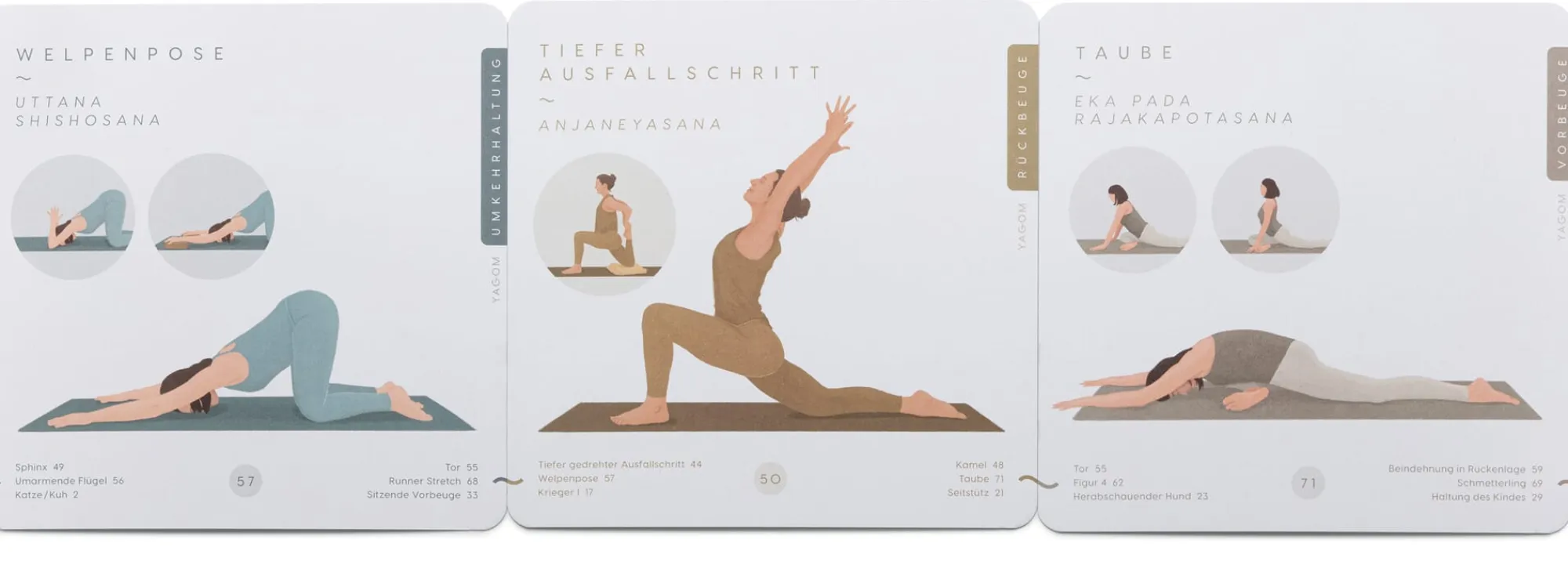 Yogazubehör|Sportgeräte * Yagom Yogakarten