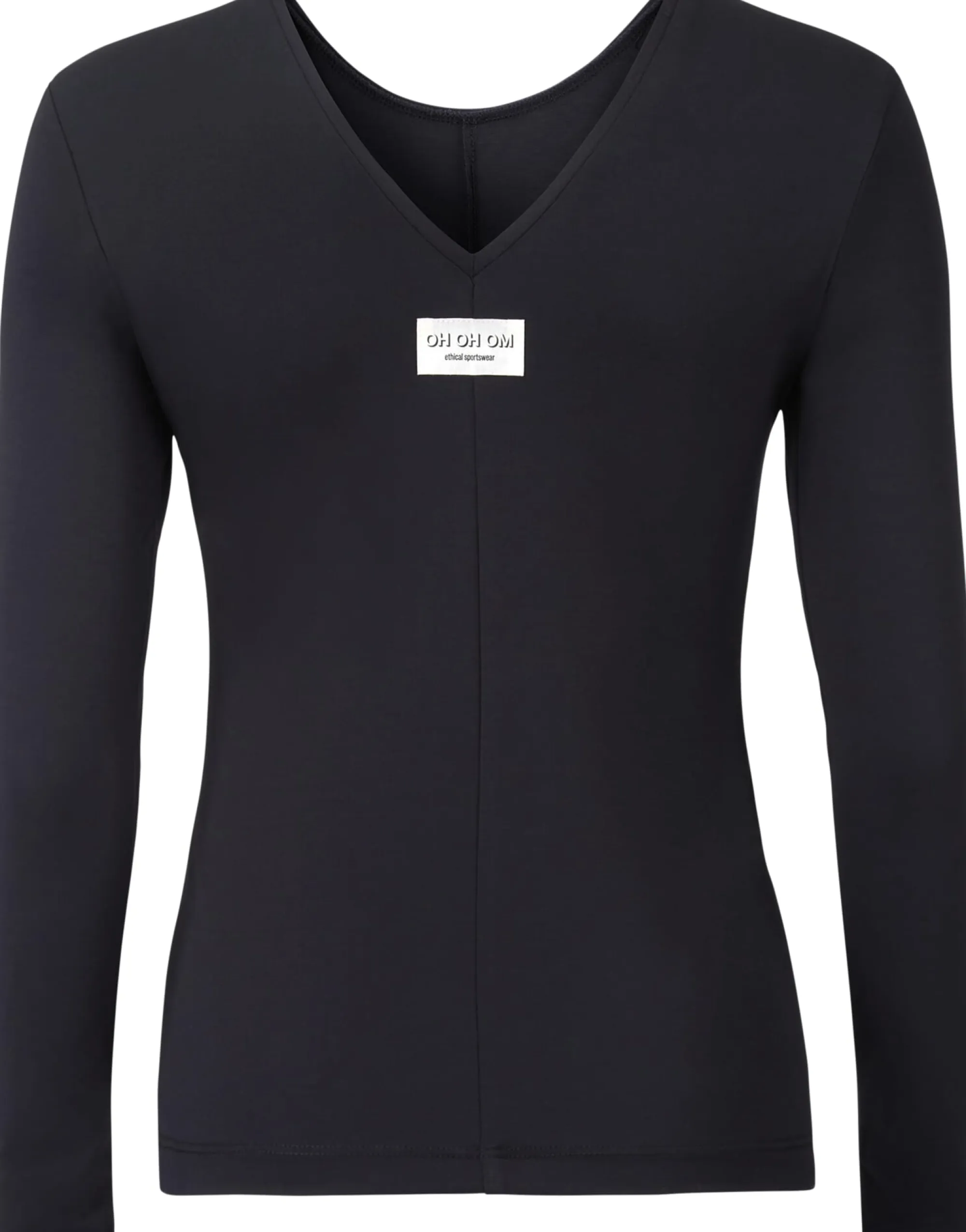 Yogazubehör|Shirts & Tops * OH OH OM Ethical Sportswear Yoga-Top Langarm Schwarz