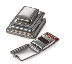 Schreibtische|Weitere Accessoires * vom Hofe Manufaktur Zigarettenetui Stahlblech