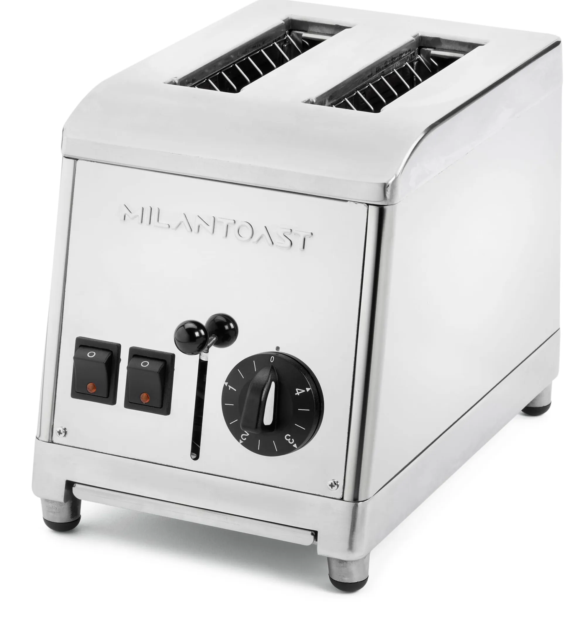 Toaster * Milantoast Zweischacht-Toaster Edelstahl