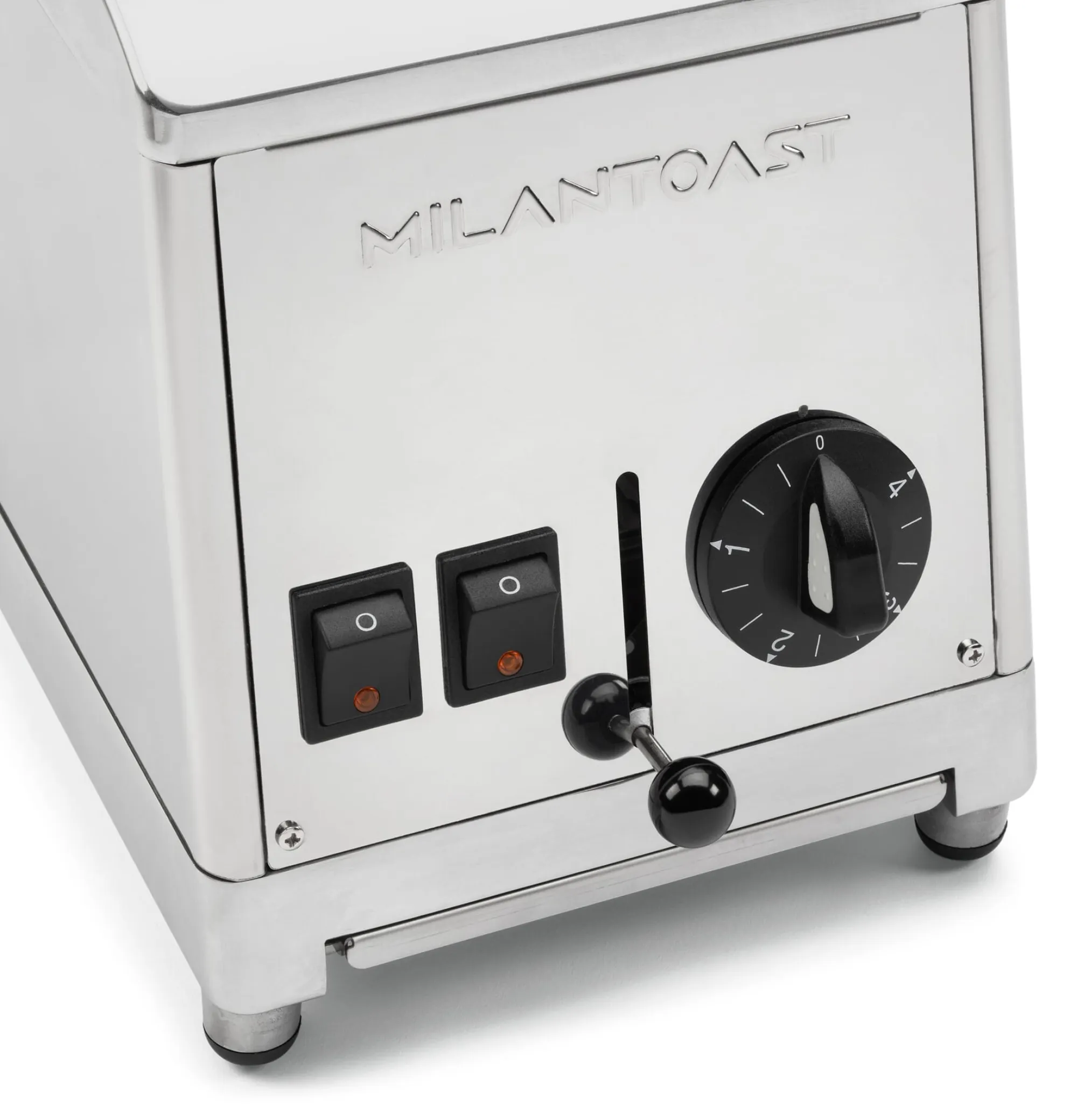 Toaster * Milantoast Zweischacht-Toaster Edelstahl