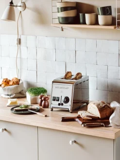 Toaster * Milantoast Zweischacht-Toaster Edelstahl